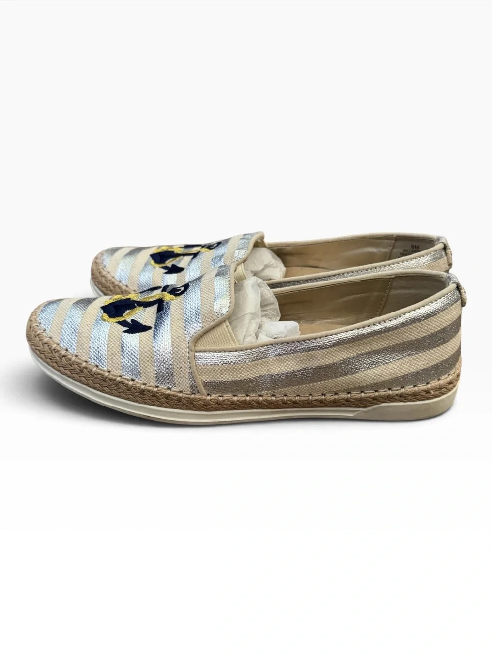 Anne Klein Zarenna Striped Slip-On espadrilles